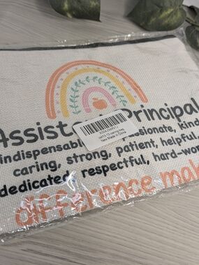 Assistant Principal Make Up Cosmetic Canvas Bag